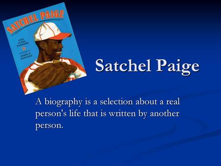 Info Reading Text - Black History Month: Satchel Paige nominated Hall of  Fame