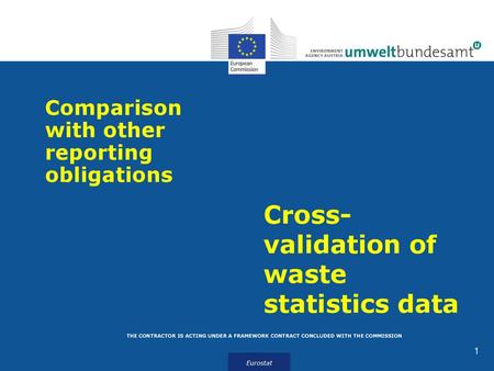 Cross-validation of waste statistics data
