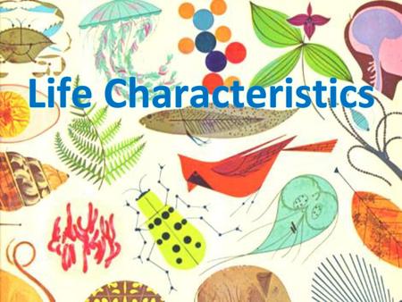Life Characteristics.