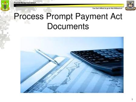 Process Prompt Payment Act Documents