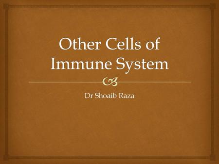 Other Cells of Immune System
