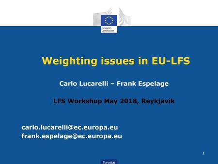 Weighting issues in EU-LFS