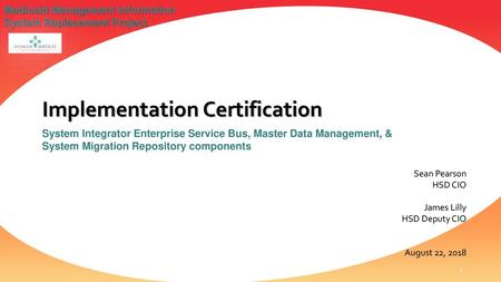 Implementation Certification