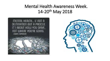 Mental Health Awareness Week th May 2018