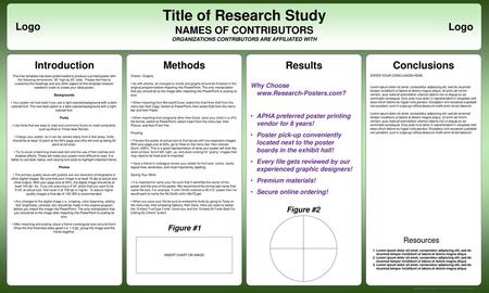 Title of Research Study ORGANIZATIONS CONTRIBUTORS ARE AFFILIATED WITH