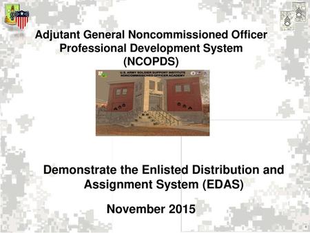 Demonstrate the Enlisted Distribution and Assignment System (EDAS)