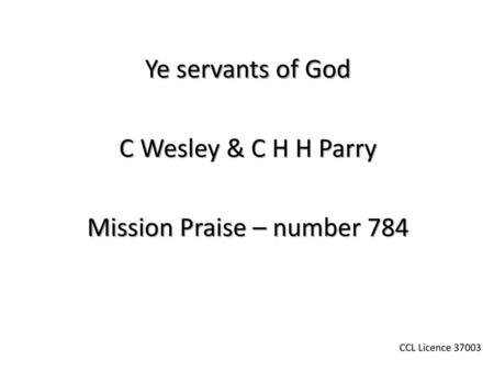 Mission Praise – number 784