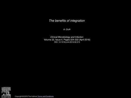 The benefits of integration