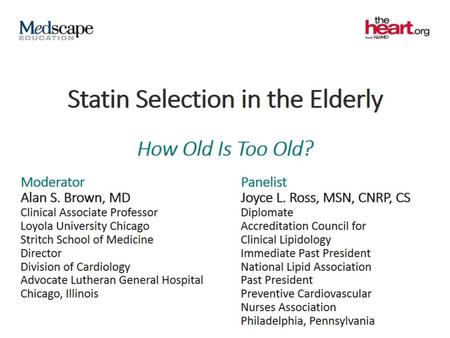 Statin Selection in the Elderly