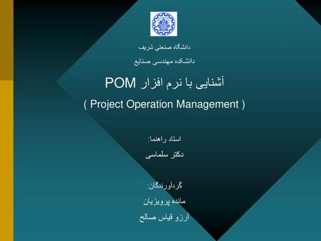 ( Project Operation Management )