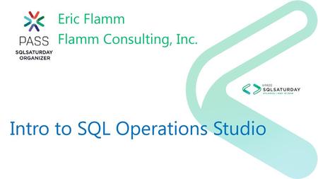 Intro to SQL Operations Studio