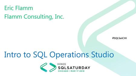 Intro to SQL Operations Studio