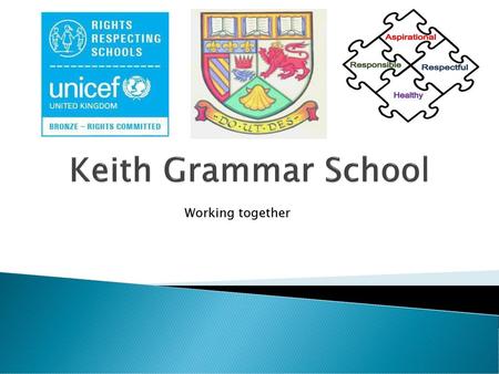 Keith Grammar School Working together.