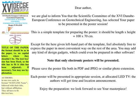 Note that only electronic posters will be presented.