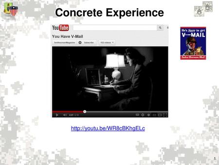 Concrete Experience http://youtu.be/WR8cBKhgELc.