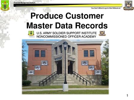 Produce Customer Master Data Records