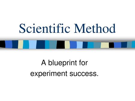 A blueprint for experiment success.