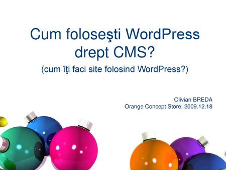 Cum foloseşti WordPress drept CMS?