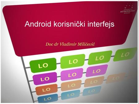 Android korisnički interfejs