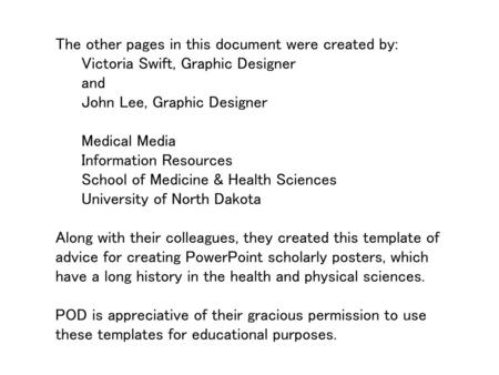 The other pages in this document were created by: