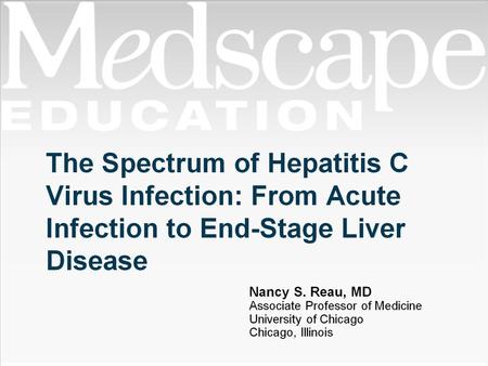 HCV. The Spectrum of Hepatitis C Virus Infection: From Acute Infection to End-Stage Liver Disease.