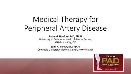 Medical Therapy for Peripheral Artery Disease