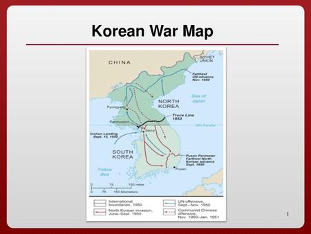 Korean War Map.