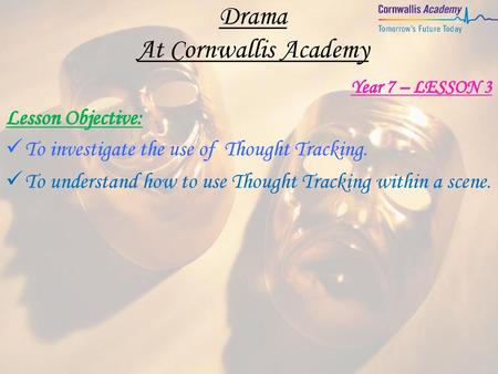 Drama At Cornwallis Academy