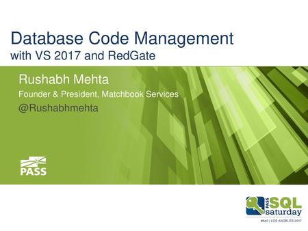 Database Code Management with VS 2017 and RedGate
