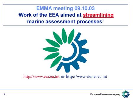‘Work of the EEA aimed at streamlining marine assessment processes’