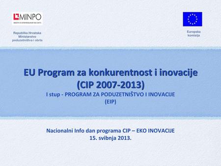 EU Program za konkurentnost i inovacije (CIP )