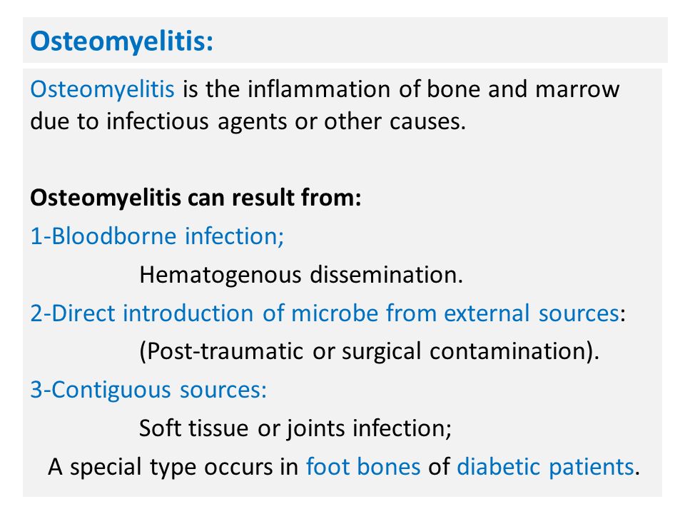 Can osteomyelitis cause death