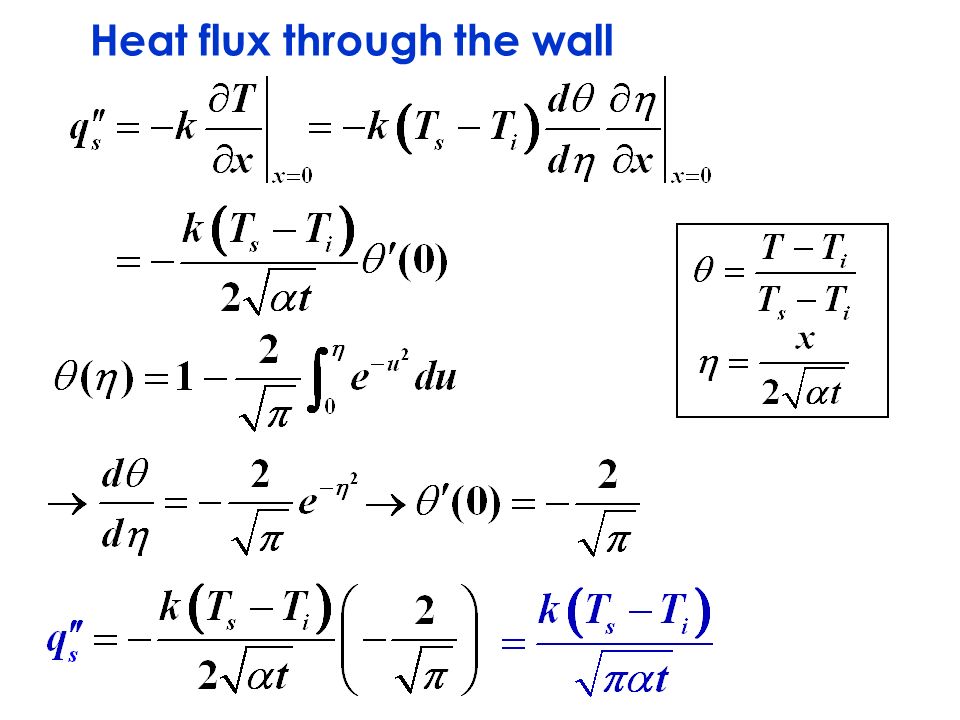 Heat flux through the wall - ppt video online download