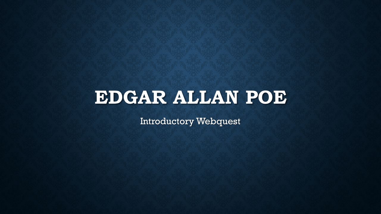 edgar allan poe introduction