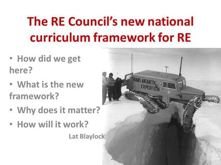 The RE Council’s new national curriculum framework for RE