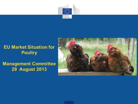 EU Market Situation for Poultry Management Committee 29 August 2013.