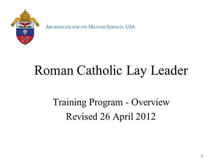 Roman Catholic Lay Leader