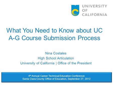 What You Need to Know about UC A-G Course Submission Process
