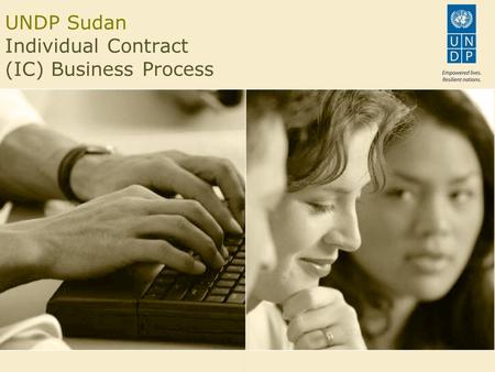 UNDP Sudan Individual Contract (IC) Business Process