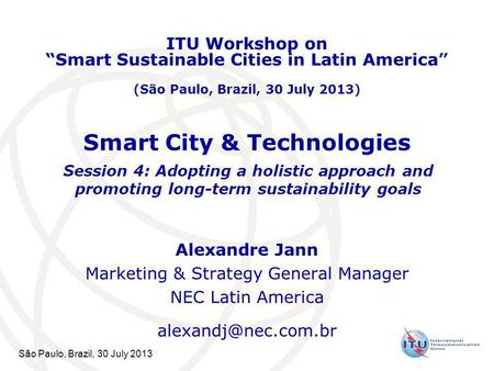 Smart City & Technologies
