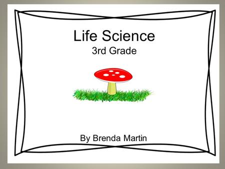 Life Science 3rd Grade By Brenda Martin. Why do people investigate plants and animals? Discuss this question at your teams and be prepared to come up.