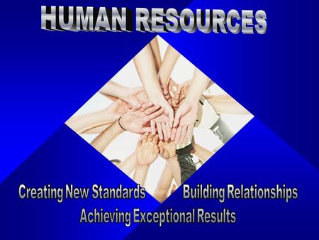 Human Resources Mission Statement To create and deliver exemplary and innovative Human Resource and Risk Management services, processes, and solutions.