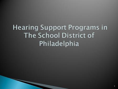 1  All students in grades K, 1, 2, 3, 6, 9, ungraded, all newly admitted students, and all students referred are given hearing screenings by the school.