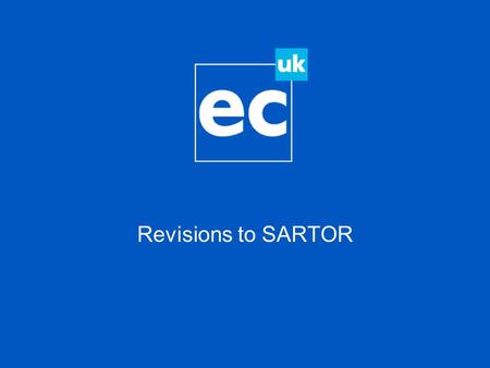 Revisions to SARTOR. UK-SPEC United Kingdom Standards for Professional Engineering Competence.