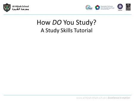 How DO You Study? A Study Skills Tutorial