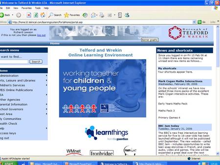 An Infant School Online Learning Environment Simple, easy to edit.