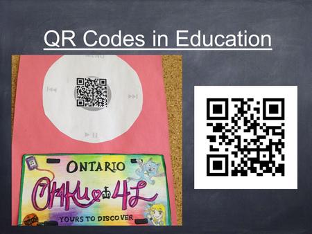 QR Codes in Education. What is a QR code? A Quick Response Code is a digital image that can be readily scanned by smartphone users for free via one of.