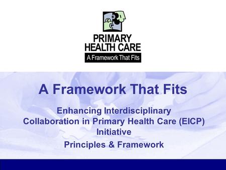 Principles & Framework