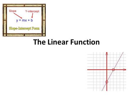 The Linear Function.
