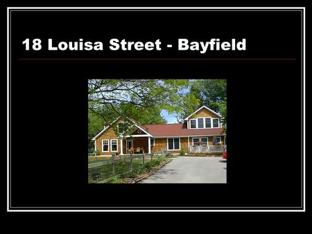 18 Louisa Street - Bayfield. 3 Tuyll Street - Bayfield.